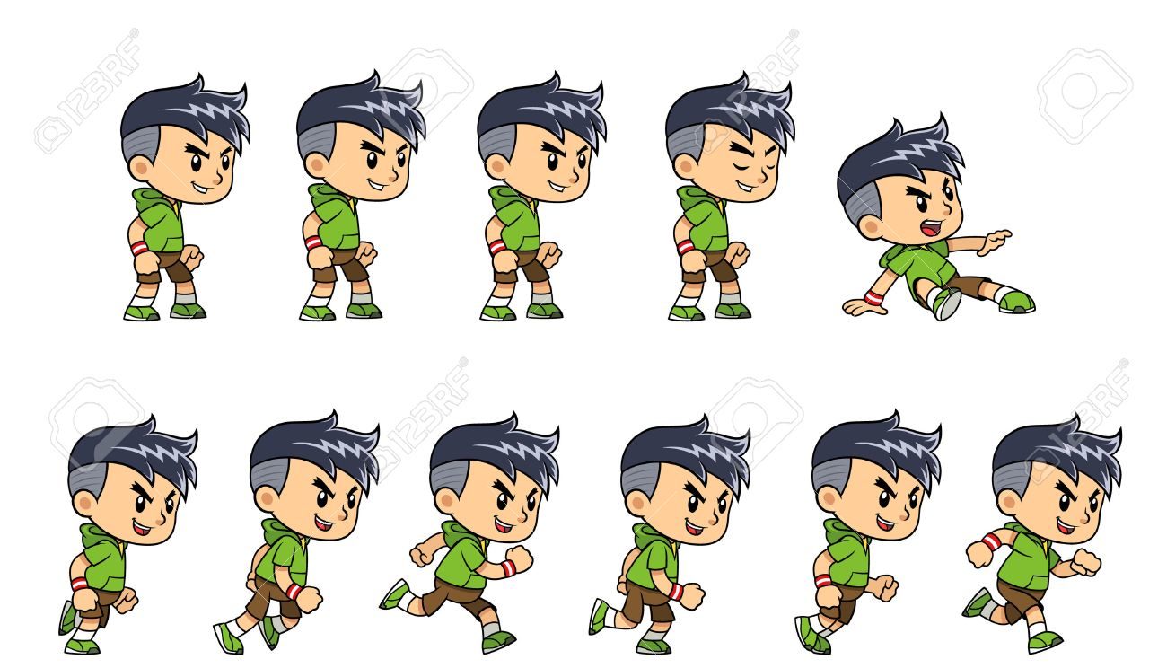 52130283 sporty boy game sprites for side scrolling action adventure endless runner 2d mobile game  e1549046999109 - Criar Pixel Art: As 10 melhores ferramentas para desenvolvedores