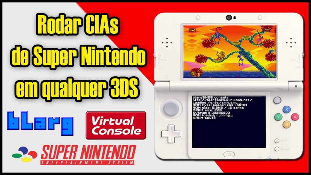 1571245765 maxresdefault 1024x576 - [3DS] blargSNES VC Edition - Como criar CIA customizado de SNES e jogar em qualquer 3DS