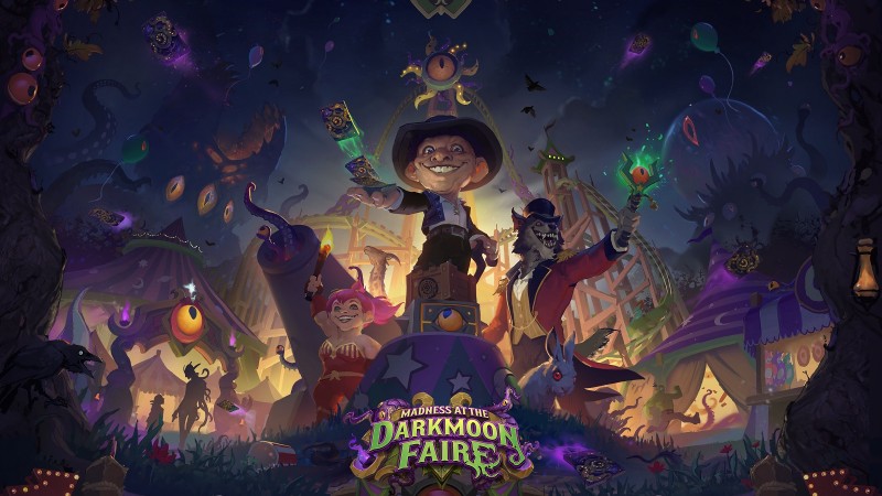 key art - Mini-conjunto Darkmoon Races chegando a Hearthstone esta semana