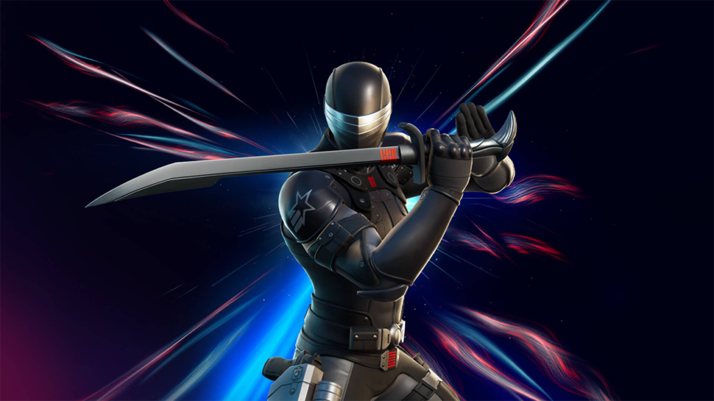 snakeeyes 1612072344476 1024x576 - A colaboração de GI Joe da Fortnite inclui um traje de Snake Eyes e um boneco de ação Hasbro da vida real