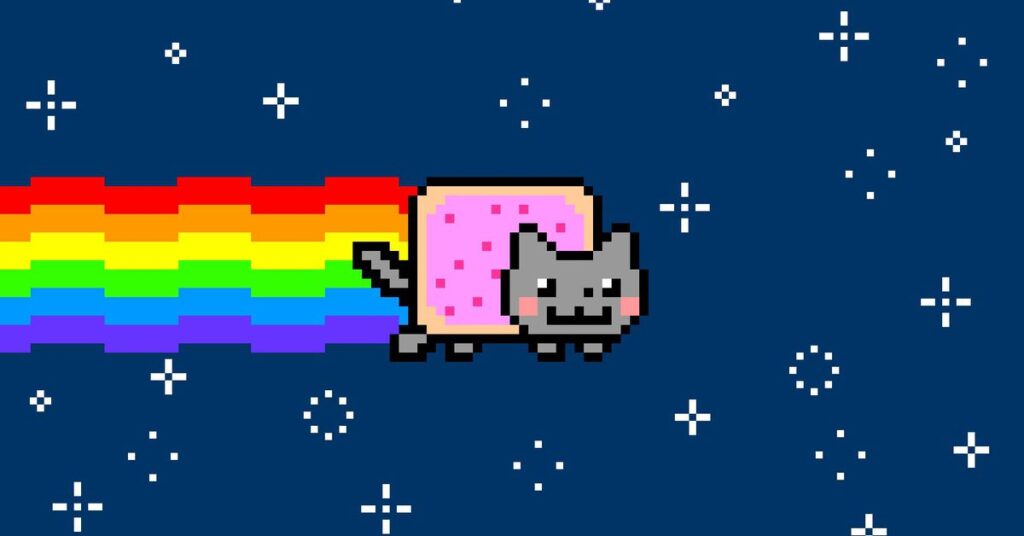 NmJgg 1024x536 - Nyan Cat está sendo vendido como uma peça única de arte criptográfica