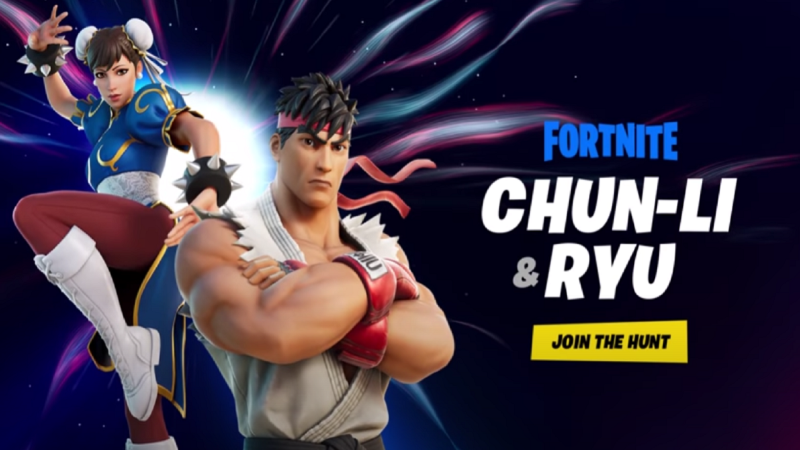 fornitesf - Chun-Li e Ryu do Street Fighter chegando em Fortnite em breve