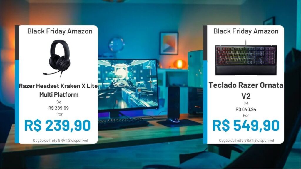 semana black friday perifericos p96b.1200 1024x576 - Periféricos Gamer com desconto na Amazon