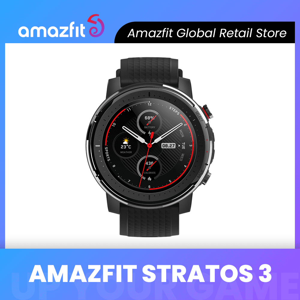 Amazfit Stratos 3 Smartwatch GPS 5ATM Music Heart Rate Dual Core Internal Storage For Android For - Amazfit Stratos 3 Smartwatch GPS 5ATM Music Heart Rate Dual Core Internal Storage For Android For IOS Man Watch