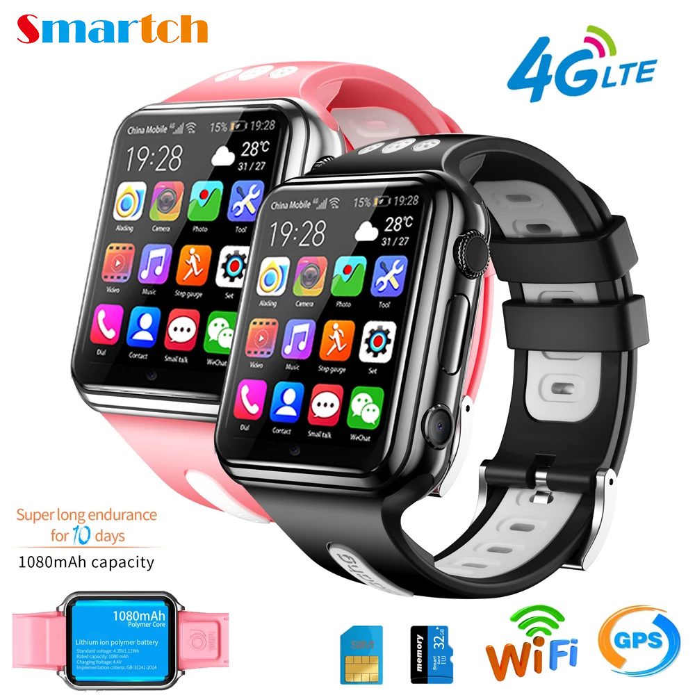 H1 W5 4G GPS Wifi Location Student Kids Smart Watch Phone Android System Clock App Install - H1/W5 4G GPS Wifi Location Student/Kids Smart Watch Phone Android System Clock App Install Blue Tooth Smartwatch SIM Card Boy