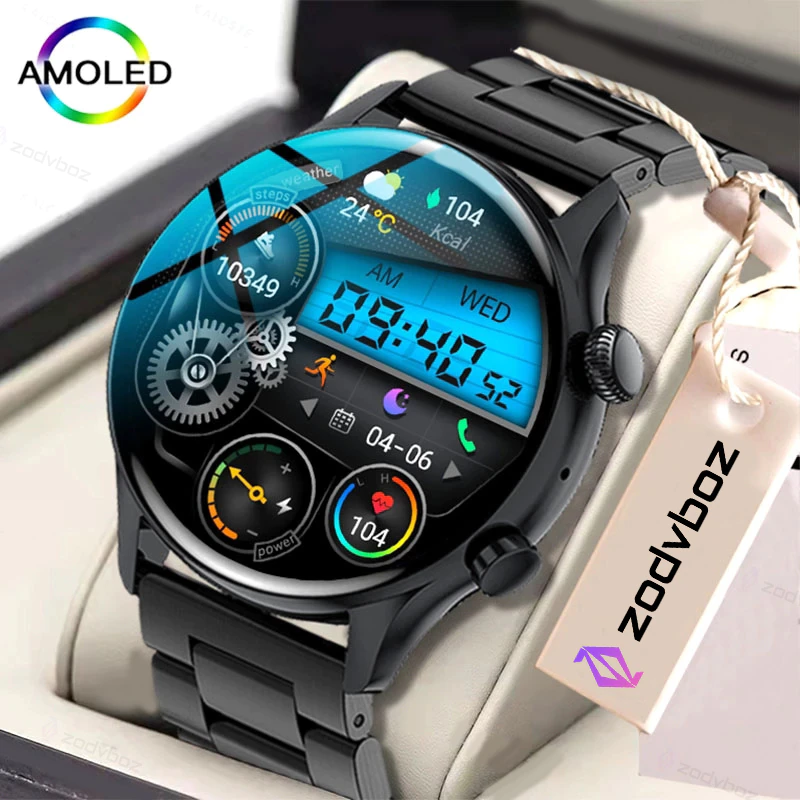 2022 NFC Smart Watch Men 390 390 Screen Always Display The Time Bluetooth Call Local Music - 2022 NFC Smart Watch Men 390*390 Screen Always Display The Time Bluetooth Call Local Music Men Smartwatch For Huawei Xiaomi+Box