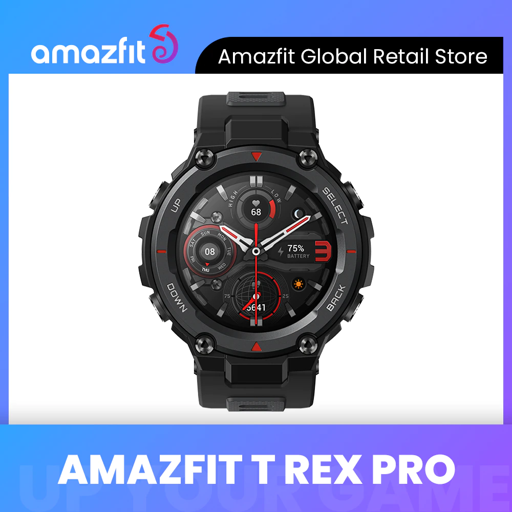 Global Version Amazfit Trex Pro GPS Outdoor Smartwatch Waterproof 18 day Battery Life 390mAh Smart Watch - Global Version Amazfit Trex Pro GPS Outdoor Smartwatch Waterproof 18-day Battery Life 390mAh Smart Watch For Android iOS Phone