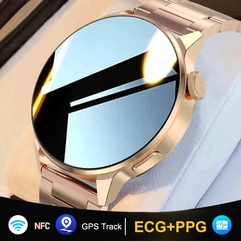 New NFC Smart Watches Women Clock Bluetooth Call GPS Movement Track Heart Rate ECG Blood Pressure - New NFC Smart Watches Women Clock Bluetooth Call GPS Movement Track Heart Rate ECG Blood Pressure Men smartwatch For Android ios