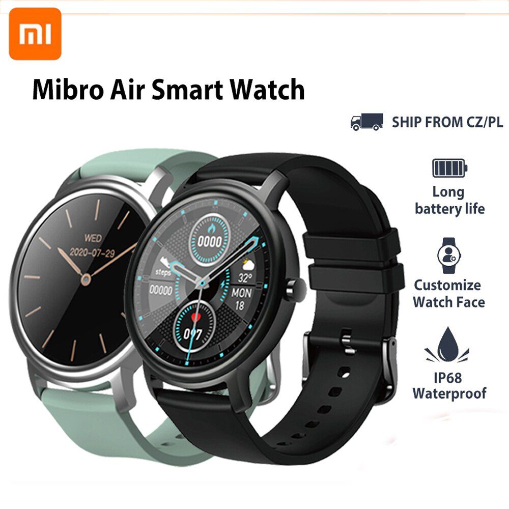 Original XIAOMI MIBRO AIR Smartwatch Fitness Tracker Bluetooth 5 0 Waterproof IP68 Heart Rate Tracker Sleep - Original XIAOMI MIBRO AIR Smartwatch Fitness Tracker Bluetooth 5.0 Waterproof IP68 Heart Rate Tracker Sleep Monitor Watch