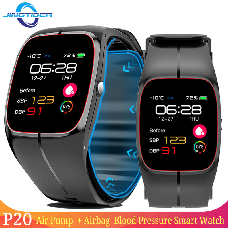 Precise Air Pump Full Wraped Symmetrical Airbag Blood Pressure Smart Watch Fitness Tracker Men Women Body - Precise Air Pump Full Wraped Symmetrical Airbag Blood Pressure Smart Watch Fitness Tracker Men Women Body Temperature Smartwatch