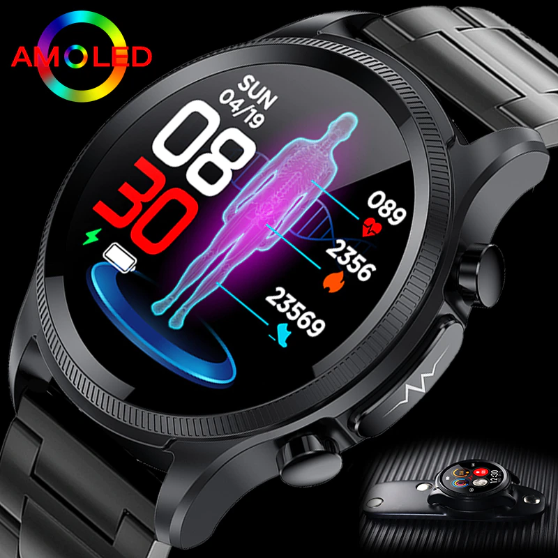 2022New ECG PPG Smart Watch Men Laser Treatment Of Hypertension Hyperglycemia Hyperlipidemia Heart Rate Healthy Sport - 2022New ECG+PPG Smart Watch Men Laser Treatment Of Hypertension Hyperglycemia Hyperlipidemia Heart Rate Healthy Sport Smartwatch