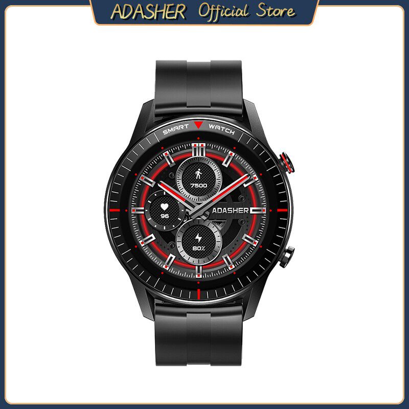 ADASHER P05 Black Bluetooth Smart Watch Call Fitness Bracelet Custom Watch Face Wireless Charging Men Sport - ADASHER P05 Black Bluetooth Smart Watch Call Fitness Bracelet Custom Watch Face Wireless Charging Men Sport Smartwatch