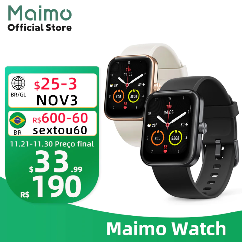 Global Version 70mai Maimo Watch Blood Oxygen Heart Rate 1 69 5ATM Waterproof For Xiaomi Smartwatch - Global Version 70mai Maimo Watch Blood Oxygen Heart Rate 1.69" 5ATM Waterproof For Xiaomi Smartwatch Mi Band Women Men's Watches