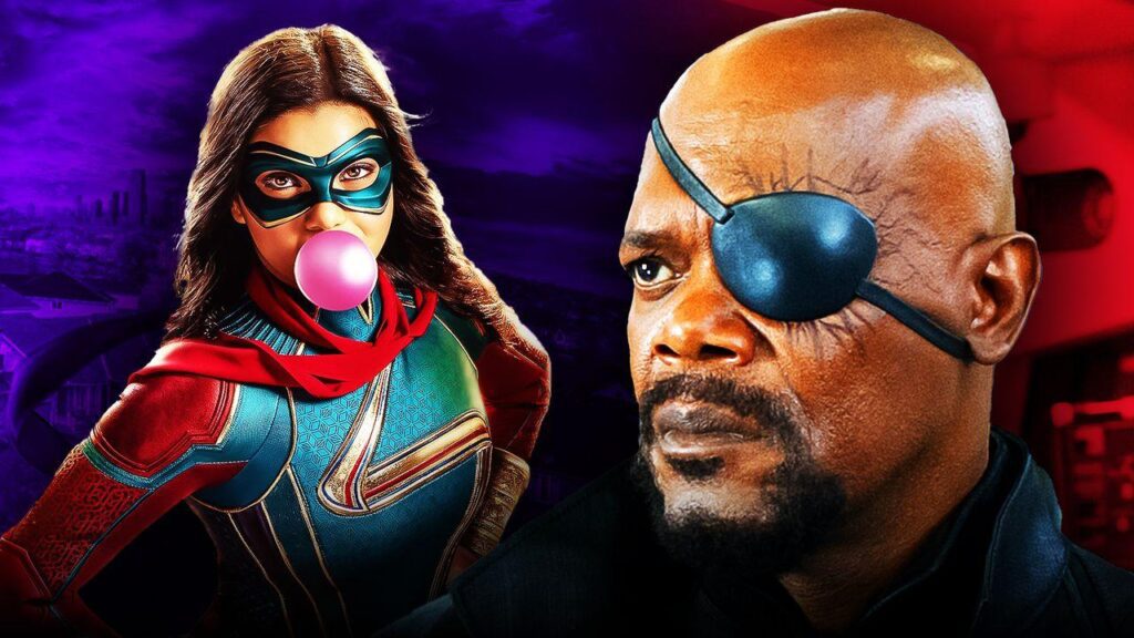 samuel l jackson ms marvel iman vellani mcu 1024x576 - Samuel L. Jackson deu à Sra. Marvel Star o melhor conselho