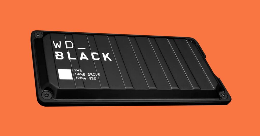 Western Digital Black P40 SSD Gear 1024x536 - 7 melhores unidades de armazenamento externo portátil (2023): SSDs, discos rígidos, resistentes