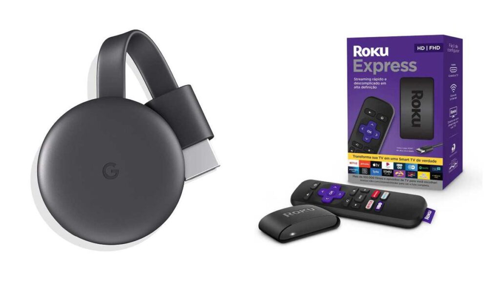 chromecast vs roku express 83s9.1200 1024x576 - Qual o melhor dispositivo de streaming?