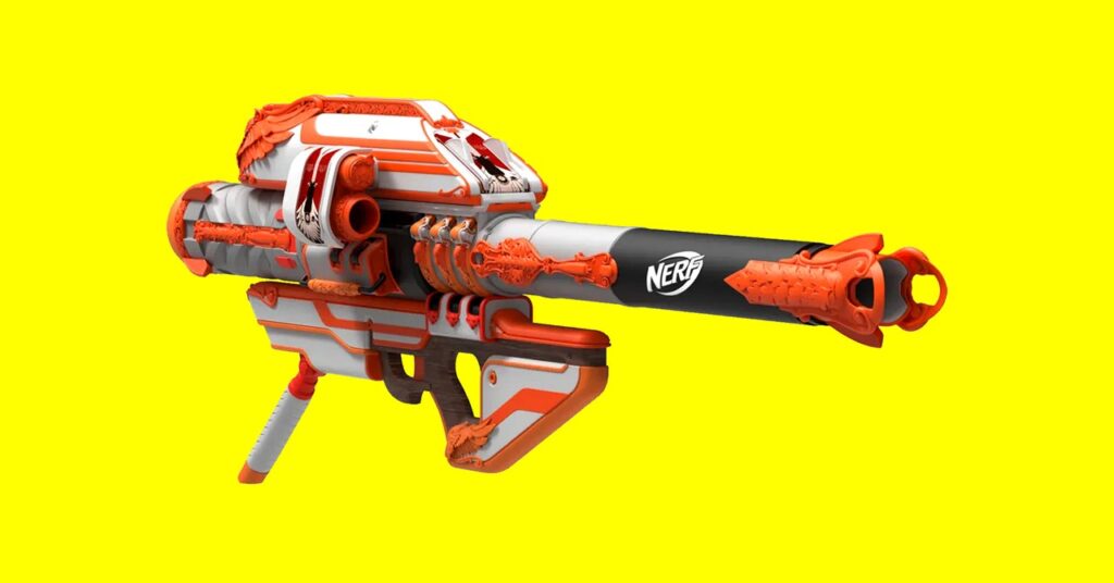 Bungie NERF Gun Review Gear 1024x536 - Eu tenho um lançador de foguetes Destiny 2 e é toda a minha vida agora