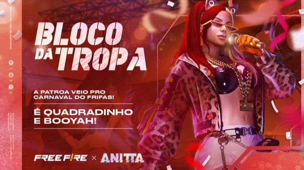 blob h4mu.1200 - Free Fire anuncia evento de Carnaval com Anitta