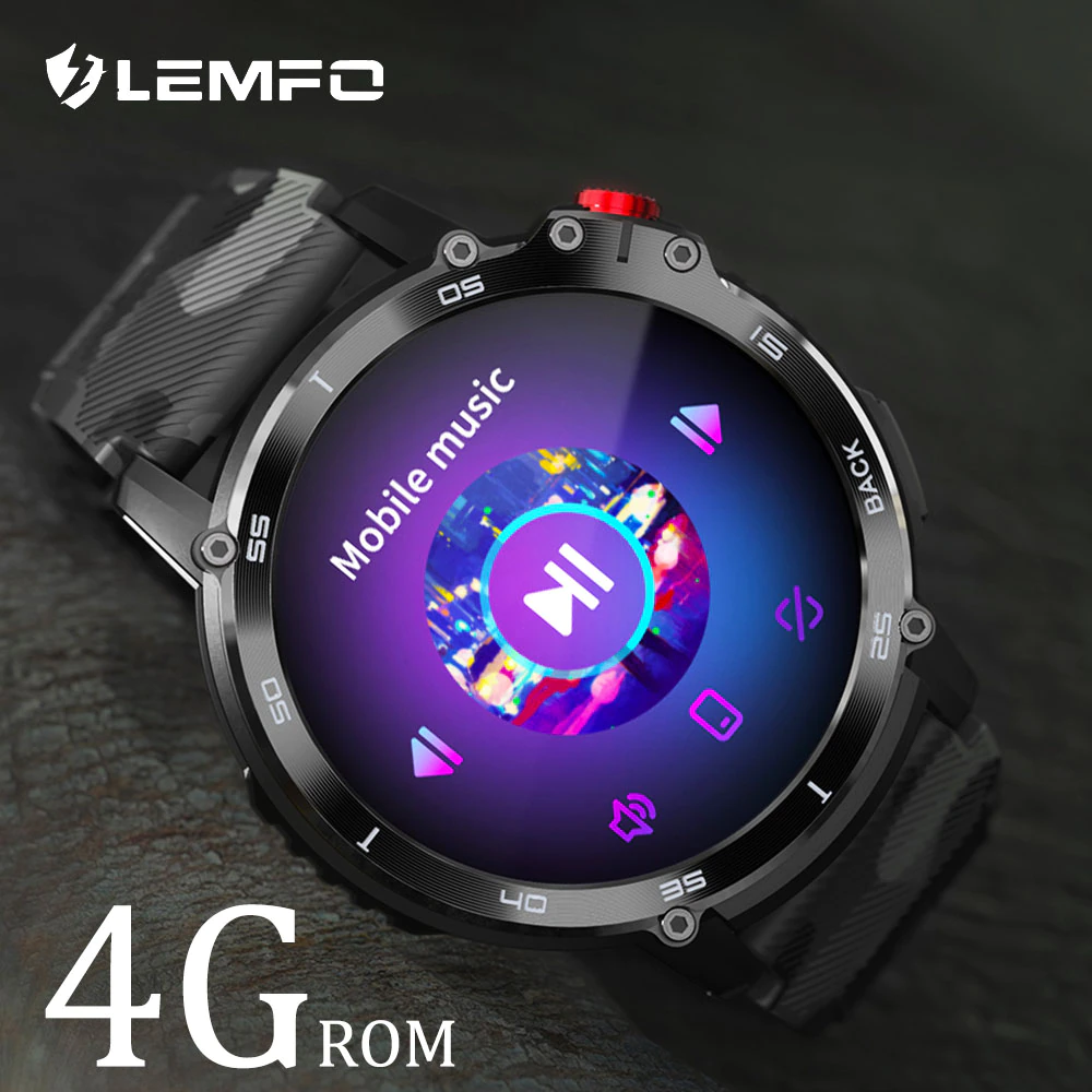 LEMFO smart watches for men 4G ROM Connect Bluetooth Headset smart watch 2023 3 Days Battery - LEMFO smart watches for men 4G ROM Connect Bluetooth Headset smart watch 2023 3 Days Battery Life C22 Smartwatch 1.6" 400*400 HD