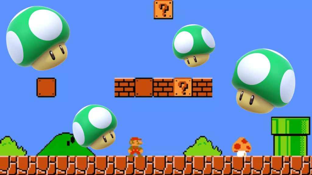 smb kzvv.1200 1024x576 - O cogumelo 1-Up de Super Mario tem uma das origens mais aterrorizantes da Nintendo