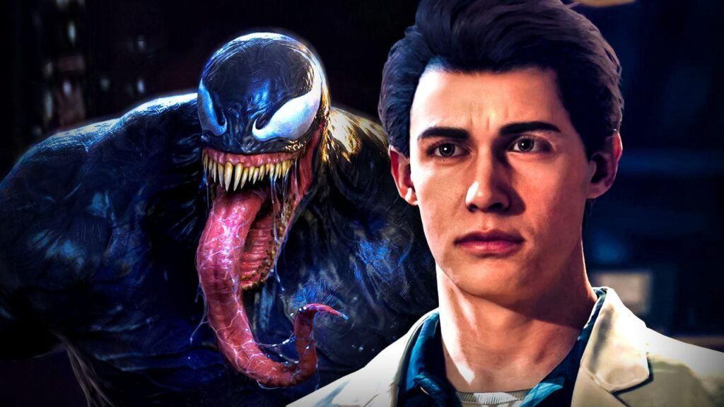 peter parker venom 1024x576 - Homem-Aranha 2 PS5 Ator brinca com o vício de Peter Parker em simbionte Venom na sequência