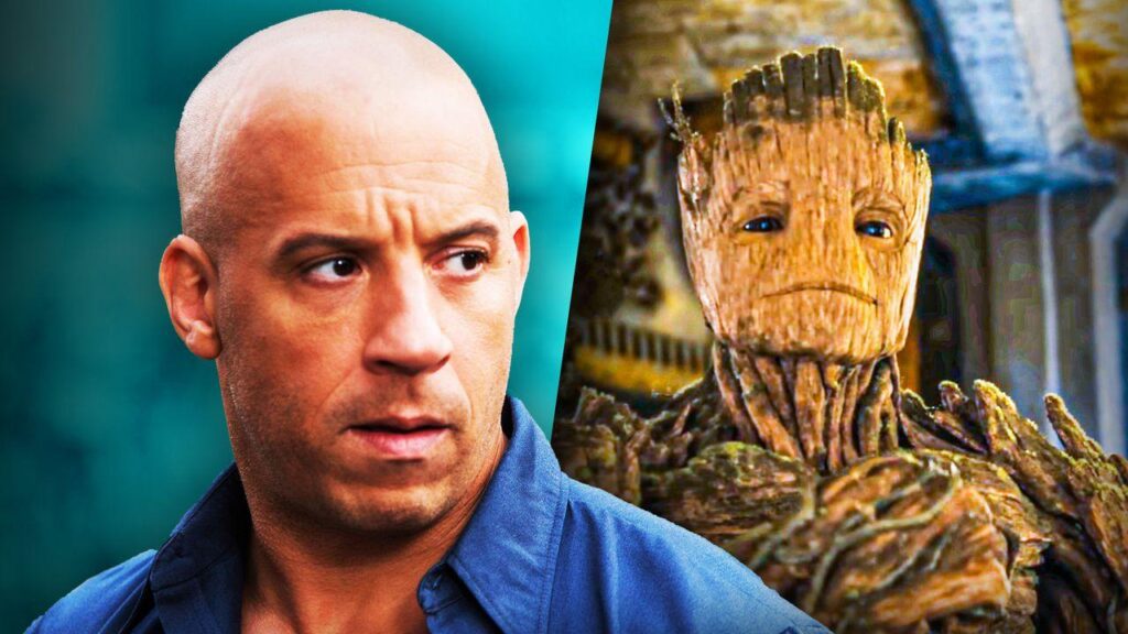 vin diesel groot J5inO2R 1024x576 - Vin Diesel explica a cena final confusa de Groot em Guardiões 3