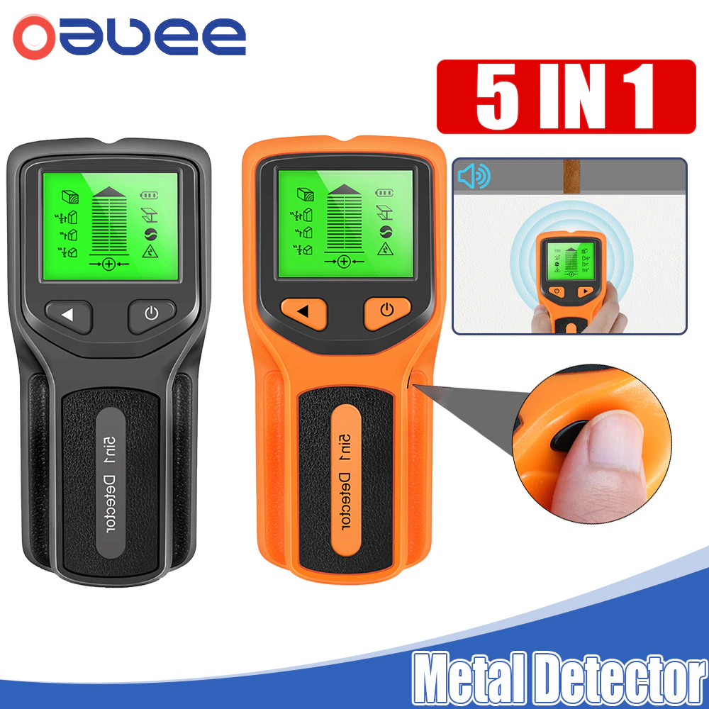 5 In 1 Depth Metal Detector Handheld Electronic Wall Pinpointer Stud Finder Wall Scanner Sensor for - 5 In 1 Depth Metal Detector Handheld Electronic Wall Pinpointer Stud Finder Wall Scanner Sensor for Wire Detect Metal Seekers