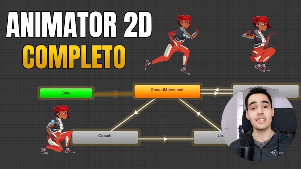 Como fazer Controle de Animacao Unity 2D com Sprites 1024x576 - Como fazer Controle de Animação Unity 2D com Sprites | Como criar JOGOS 2D para CELULAR #9