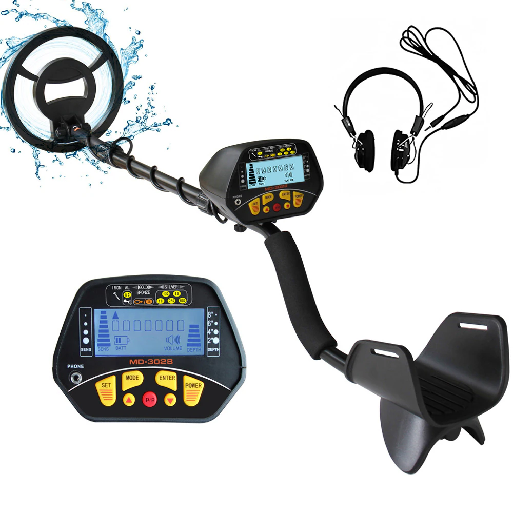 Metal Detector MD 3028 High Sensitivity Outdoor Gold Digger with LCD Display Waterproof Coilfor Beginners kids - Metal Detector MD-3028 High Sensitivity Outdoor Gold Digger with LCD Display Waterproof Coilfor Beginners kids detector