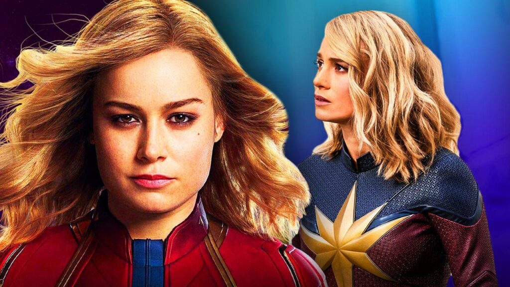 captain marvel 2 brie suit 1024x576 - Revelado o melhor visual do novo traje de Capitã Marvel 2 de Brie Larson (Fotos)