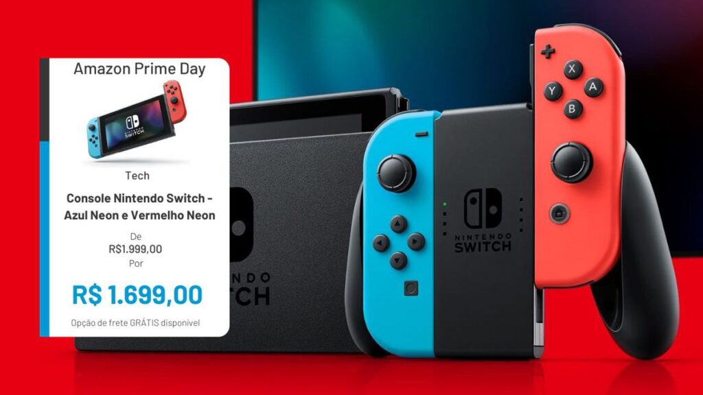 switch azul e vermelho 4rc8.1200 1024x576 - Nintendo Switch com 16% de Desconto durante o Amazon Prime Day!