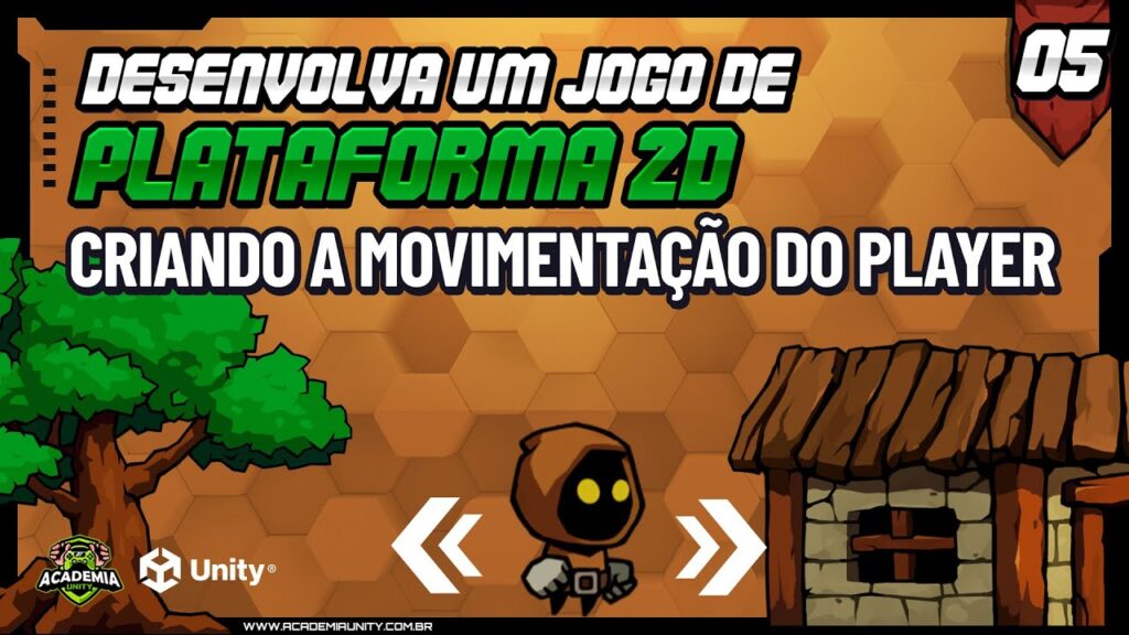 Desenvolvendo um jogo de Plataforma 2D no Unity Criando 1024x576 - Desenvolvendo um jogo de Plataforma 2D no Unity - Criando a Movimentação do Jogador #5